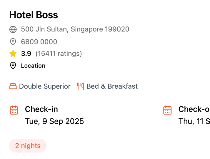 Global Hotel Search via Google